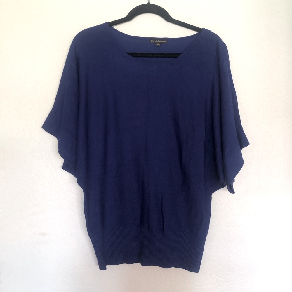 Sarah Johnson blue blouse